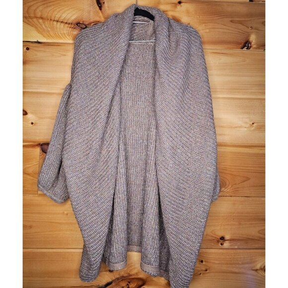 Worthington Woman Open Front Cardigan Knit Sweater Tan & Metallic Gold Size XL - Picture 9 of 10